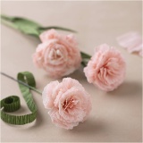 Krepppapier, Blatt 25x60 cm, Kreppanteil: 180%, 105 g, Rosa mattiert, 4 Bl./ 1 Pck