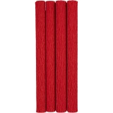 Krepppapier, Blatt 25x60 cm, Kreppanteil: 180%, 105 g, Rot, 4 Bl./ 1 Pck