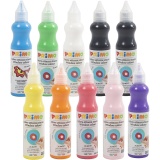Fensterfarbe, Sortierte Farben, 10x75 ml/ 1 Pck