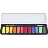 Wasserfarben-Set, Pastellfarben, 12 Farbe/ 1 Pck