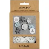 Silikonform, Blume, H 0,5 cm, L 1,5-2,5 cm, 1 Stk
