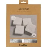 Silikonform, Quadratisch mit grafischem Design, H 2,4 cm, L 6,8 cm, B 6,8 cm, 4 Stk/ 1 Pck