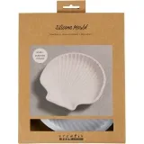 Silikonform, Muschelschale, H 2,5 cm, L 14,5 cm, B 14 cm, 1 Stk