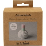 Silikonform, Kerzenhalter Muschel, H 5,5 cm, L 6,8 cm, B 5,5 cm, 1 Stk