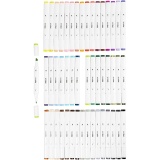 Zeichenmarker, Strichstärke 1+8 mm, Standard-Farben, 48 Stk/ 1 Pck