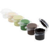 Hobbyfarbe Plus Color, Natur, 6x5 ml/ 1 Pck