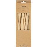 Chenilledraht, L 30 cm, Dicke 6 mm, Beige, 50 Stk/ 1 Pck