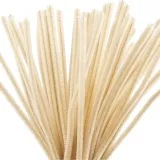 Pfeifenreiniger, L 30 cm, Dicke 6 mm, Beige, 50 Stk/ 1 Pck