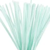 Pfeifenreiniger, L 30 cm, Dicke 6 mm, Helltürkis, 50 Stk/ 1 Pck