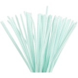Chenilledraht, L 30 cm, Dicke 6 mm, Helltürkis, 50 Stk/ 1 Pck