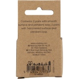 Creolen-Ohrringe, D 15 mm, Dicke 3 mm, Versilbert, 2x2 Paar/ 1 Pck
