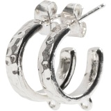 Creolen-Ohrringe, D 15 mm, Dicke 3 mm, Versilbert, 2x2 Paar/ 1 Pck