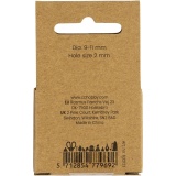 Süßwasserperlen, Längs perforiert, D 9-11 mm, Lochgröße 2 mm, Perlmutt, 13 Stk/ 1 Pck