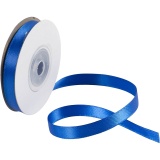 Satinband, B 10 mm, Blau, 30 m/ 1 Rolle