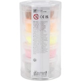 Stone Clay Mix, Harmonie in Rot-Orange, 1 Pck