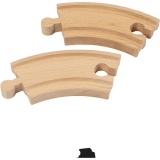 VIGA Bahngleise, Kurz gebogen, L 9 cm, 4 Stk/ 1 Pck