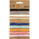 Polyesterschnur, Dicke 0,6 mm, Sortierte Farben, 10x4 m/ 1 Pck