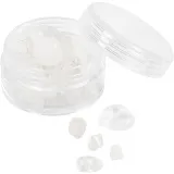 Kristallperlen, Klarer Quarz, D 7-12 mm, Lochgröße 1 mm, Transparente Farben, 63 Stk/ 1 Pck
