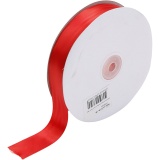 Satinband, B 25 mm, Rot, 50 m/ 1 Rolle