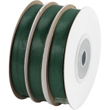 Satinband, B 10 mm, Grün, 30 m/ 1 Rolle