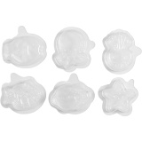 Form, Meeresthema, H 1,2 cm, L 4-6 cm, 6 Stk/ 1 Pck