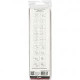 Papierstreifen für Sterne, L 45 cm, B 10 mm, D 4,5 cm, Rot, 100 Streifen/ 1 Pck