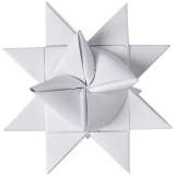 Papierstreifen für Sterne, L 45 cm, D 6,5 cm, B 15 mm, Weiß, 500 Streifen/ 1 Pck