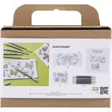 Mini Kreativ Set Stoffbemalen, Schmetterlinge, Pastellfarben, 1 Pck