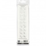 Papierstreifen für Sterne, L 45 cm, B 15 mm, D 6,5 cm, Weiß, 100 Streifen/ 1 Pck