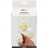 Funny Easter Eggs - Bastelset, Wasserfarben-Deko, 1 Set