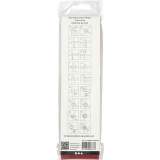 Papierstreifen für Sterne, L 45 cm, D 6,5 cm, B 15 mm, Rot, 100 Streifen/ 1 Pck