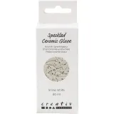 Gesprenkelte Keramikglasur , 999-1060 °C, Deckend, snow white, 60 ml/ 1 Dose
