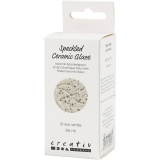 Gesprenkelte Keramikglasur , 999-1060 °C, Deckend, snow white, 60 ml/ 1 Dose