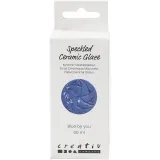 Gesprenkelte Keramikglasur , 999-1060 °C, Deckend, Blue by You, 60 ml/ 1 Dose