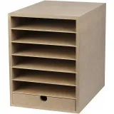 Ablage für Papier und Karton, H 31,5 cm, T 32 cm, B 24,3 cm, A4, 1 Stk