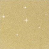 Glitzerfolie, B 35 cm, Dicke 110 my, Gold, 2 m/ 1 Rolle