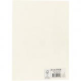 Karton, farbig, A4, Blatt 210x297 mm, 180 g, Naturweiß, 20 Bl./ 1 Pck