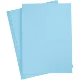 Bastelkarton, A4, Blatt 210x297 mm, 180 g, Hellblau, 20 Bl./ 1 Pck
