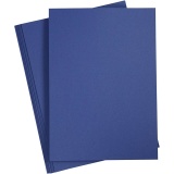 Karton, farbig, A4, Blatt 210x297 mm, 180 g, Dunkelblau, 20 Bl./ 1 Pck