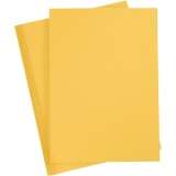 Karton, farbig, A4, Blatt 210x297 mm, 180 g, Sonnengelb, 20 Bl./ 1 Pck