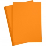 Karton, farbig, A4, Blatt 210x297 mm, 180 g, Orange, 20 Bl./ 1 Pck