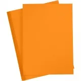 Bastelkarton, A4, Blatt 210x297 mm, 180 g, Orange, 20 Bl./ 1 Pck