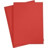 Bastelkarton, A4, Blatt 210x297 mm, 180 g, Rot, 20 Bl./ 1 Pck
