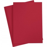 Karton, farbig, A4, Blatt 210x297 mm, 180 g, Weihnachtsrot, 20 Bl./ 1 Pck