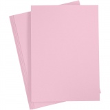 Karton, farbig, A4, Blatt 210x297 mm, 180 g, Hellpink, 20 Bl./ 1 Pck