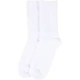 Baumwollsocken, Größe 35-38, Weiß, 10 Paar/ 1 Pck