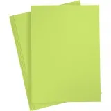 Bastelkarton, A4, Blatt 210x297 mm, 180 g, Hellgrün, 20 Bl./ 1 Pck