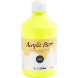 Acrylfarbe Neon, Neongelb, 500 ml/ 1 Fl.