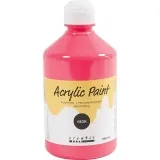 Acrylfarbe Neon, Neonpink, 500 ml/ 1 Fl.