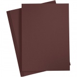 Karton, farbig, A4, Blatt 210x297 mm, 180 g, Dunkelbraun, 20 Bl./ 1 Pck